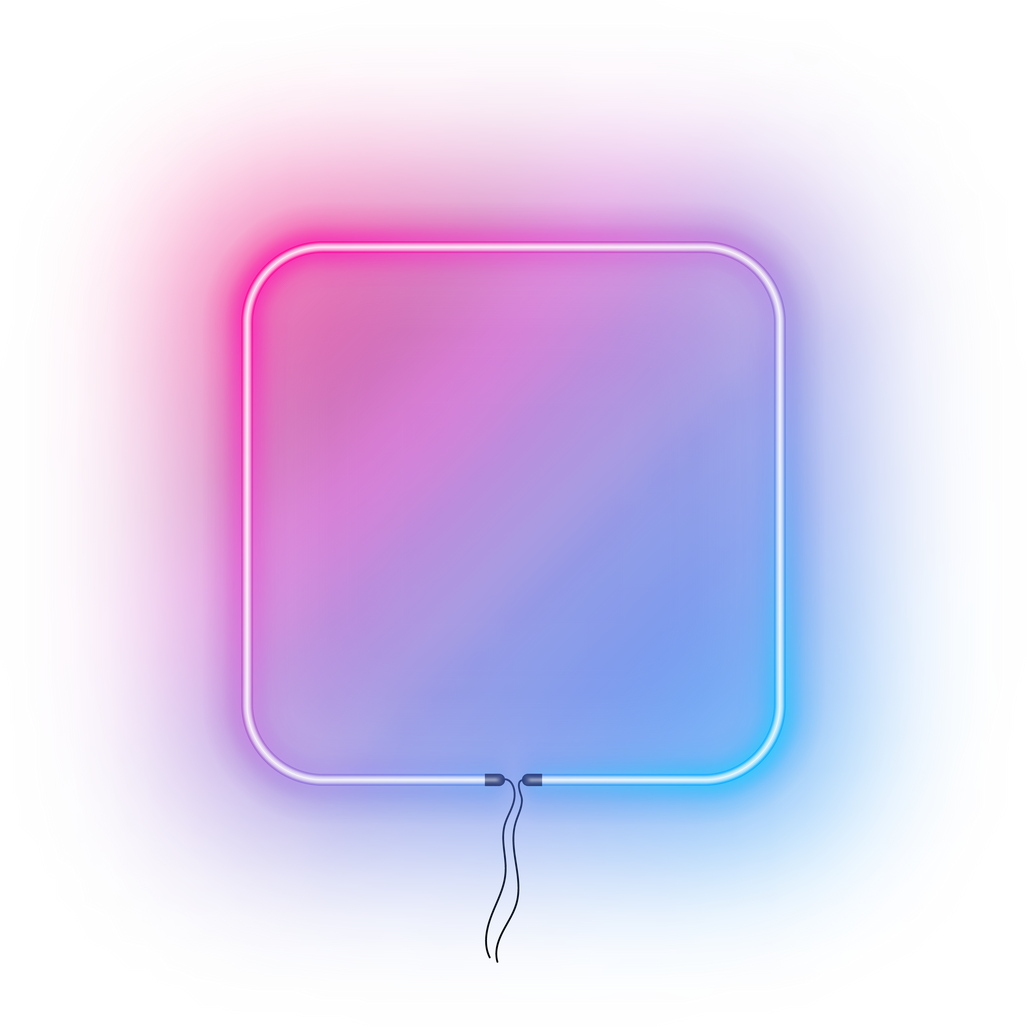 neon shape frame